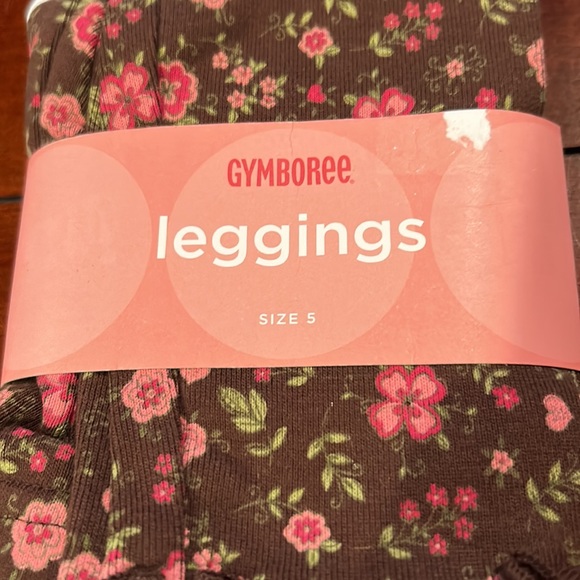 NWT Gymboree Tyrolean Lure Brown Floral Leggings  2005  Size 5 - Picture 4 of 6